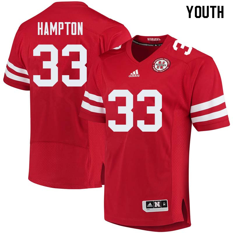 Youth #33 Willie Hampton Nebraska Cornhuskers College Football Jerseys Sale-Red